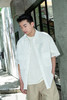 522522230简洁纯色短袖衬衫 商品缩略图2