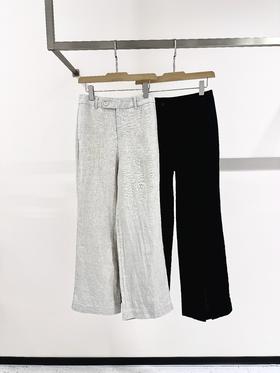 火桐hooton 亚麻微喇直筒裤YA0128