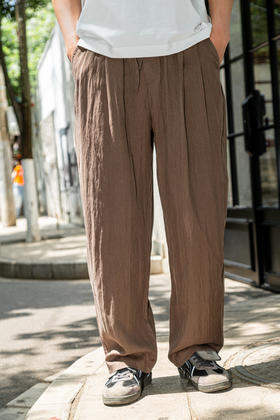 E519432566慵懒直筒休闲裤