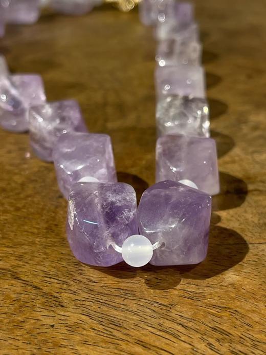 天然淡紫晶随型珠项链，顺丰包邮 商品图9