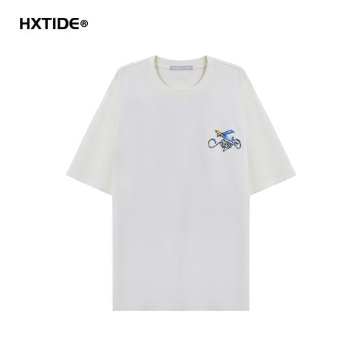 【新品上新】HX 夏季圆领短袖T恤宽松C102520015101/02 商品图2