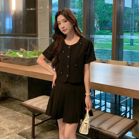 奢姿大码女装2025夏季减龄立体花朵时尚两件套胖妹妹百褶通勤套装9952953300