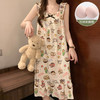 【带胸垫睡裙】女夏季薄款无袖日系可爱甜美少女吊带中长连体裙家居服。ry 商品缩略图1