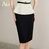 AD高端黑色职业半身裙女2025新款夏季时尚气质通勤包臀裙一步裙子 商品缩略图3