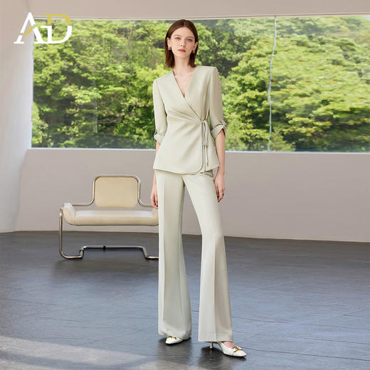 AD高端职业西装套装女2025新款夏季短袖西服外套高级感ol职业装 商品图3