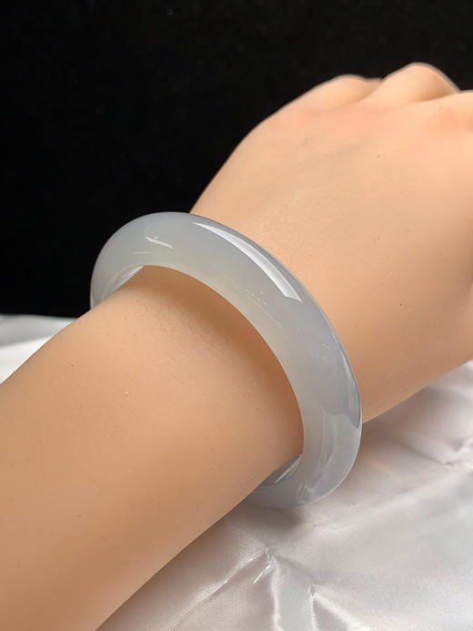 612975，53.3圈口，白冰正圈平安镯，冰透起光 商品图4