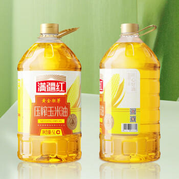 满疆红 食用油 非转基因 黄金胚芽压榨玉米油5L 富含植物甾醇 /粮油调味 /食用油 /玉米油 商品图3