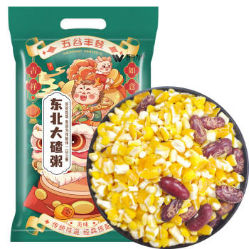 吾谷为伴东北大碴粥5斤 东北大碴子小碴子 玉米粒粥米 粗粮 /粮油调味 /杂粮 /复合粥米 商品图4