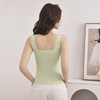 【夏新款宽肩背心】冰丝无痕可拆卸乳胶杯垫 长款加大码内衣打底外穿  商品缩略图2