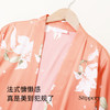 熳洁儿 弹力绸吊带裙袍两件套V领撞色显瘦自然花卉女款家居服商场同款22703107 商品缩略图2