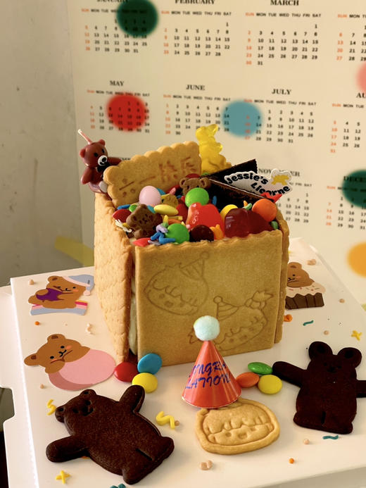 六一饼干礼物盒子蛋糕（8.5cm边长） 商品图2