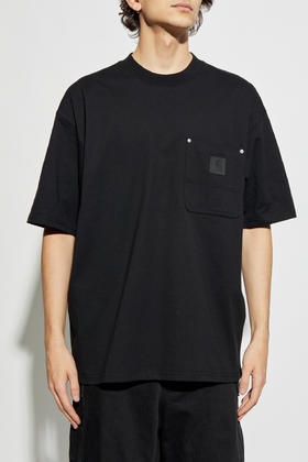 Carh@rtt W1P卡哈 标签口袋皮标宽松圆领短袖 TX488