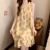 【带胸垫睡裙】女夏季薄款无袖日系可爱甜美少女吊带中长连体裙家居服。ry 商品缩略图13