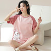 【可外穿家居服】夏季新款女士短袖短裤棉质睡衣套装少女可爱卡通夏天家居服可外穿。ry 商品缩略图1