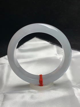 612975，53.3圈口，白冰正圈平安镯，冰透起光