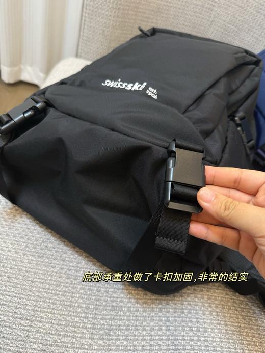 点此购买 迪桑特26L男女款徽标拉链开合尼龙双肩包  bk 318862 商品图9