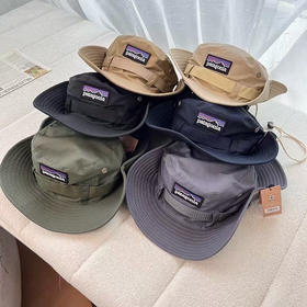 原单正品巴塔patagonia渔夫帽！代购200➕
颜色：黑色，军绿，卡其，灰色，驼色，藏青。
尺寸：帽檐8公分，头围56一59