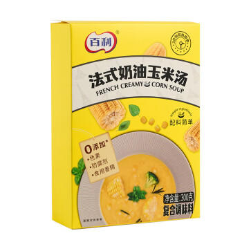 百利法式奶油玉米浓汤300g 0添加色素防腐剂食用香精 /粮油调味 /方便食品 /速食汤 商品图7