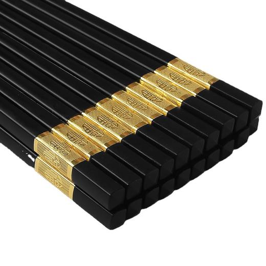 合金筷子盒装10双装酒店家用搞档 不打滑不易霉合金筷子可消毒筷 商品图4