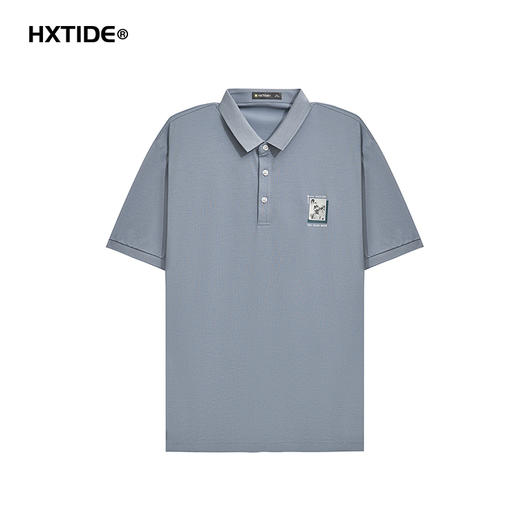【新品上新】HX 夏季翻领短袖T恤合体Y102520046101/02 商品图2