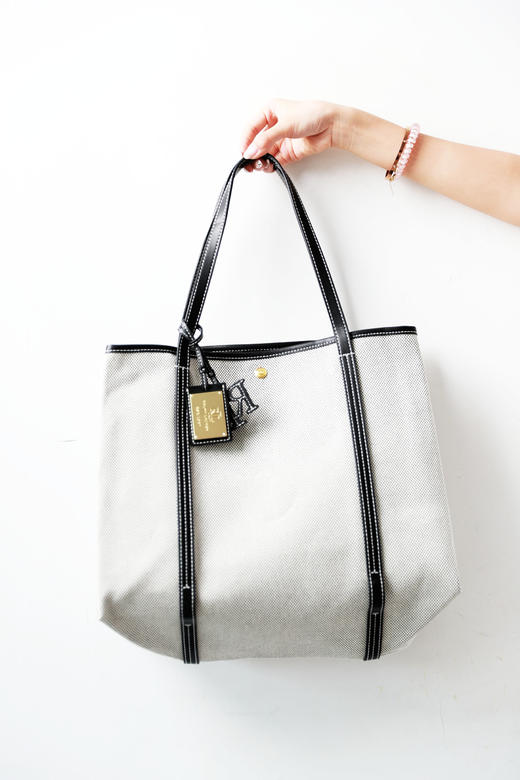 牛皮大容量托特包，黄铜五金工艺。法式摩登手工单肩包女C051768 商品图7