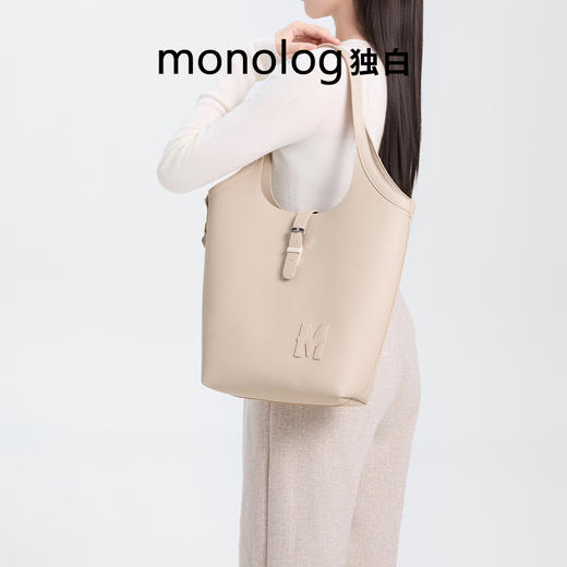 【王楚然同款】独白X卡拉羊新款女士托特包大容量通勤手提包D4512 商品图10