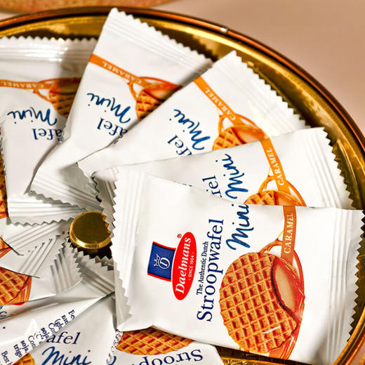 Daelmans德蒙迷你焦糖味夹心华夫饼干96g/053917 焦糖夹心金黄松脆 商品图2