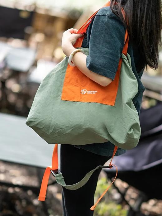 【aq1】大容量！情侣轻量化通勤休闲束口袋斜挎单肩包！！ 商品图0