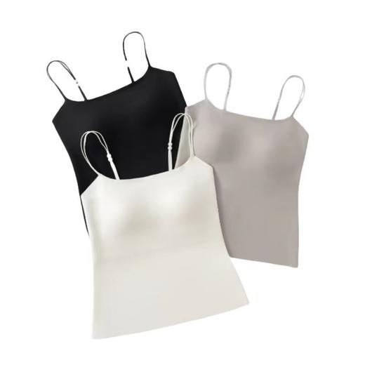 【高定系列❗山茶花香氛内衣】抖音草本同款山茶花，10A抗jun，自带上茶花香氛，连体杯垫机洗不跑，凉感吊带背心一体式修身打底上衣QQ 商品图4