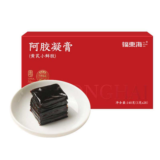 福东海 阿胶凝膏140克 添加阿胶≥55% 黄芪小鲜阿胶即食调养红阿胶片阿胶膏 商品图1