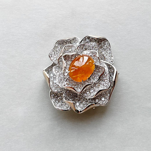 BY EVITA系列 18K镶钻石和芬达石 胸针 商品图0