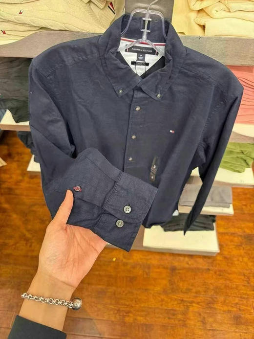 💰599/件直邮到手✈️ 经典版亚麻衬衣，55%亚麻 45%棉TOMMY HILFIGER衬衫 商品图4