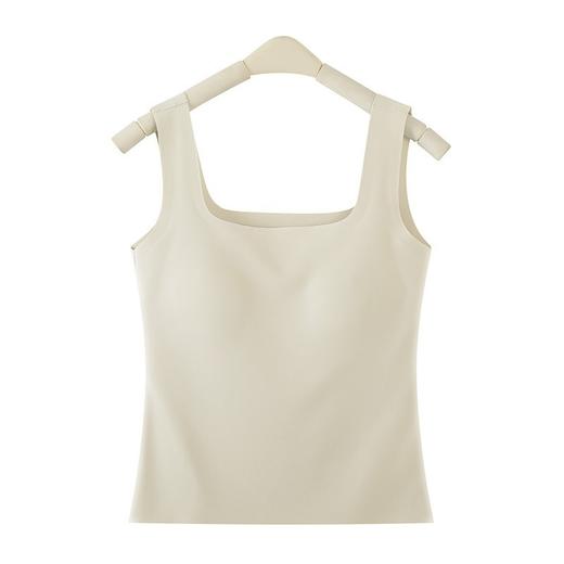 【夏新款宽肩背心】冰丝无痕可拆卸乳胶杯垫 长款加大码内衣打底外穿  商品图8