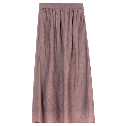 牧衣游原创丝棉炒色半身裙夏轻薄飘逸松紧腰宽松百搭A字裙 蝉时雨 商品图4