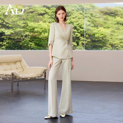 AD高端职业西装套装女2025新款夏季短袖西服外套高级感ol职业装 商品图2