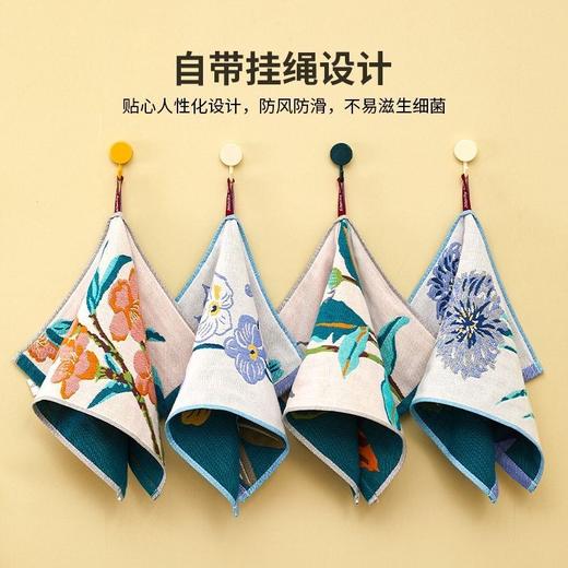 （4条装）国风文艺A类婴儿级棉纱毛巾 小毛巾柔软吸水洗脸巾不掉毛儿童毛巾全棉 商品图6