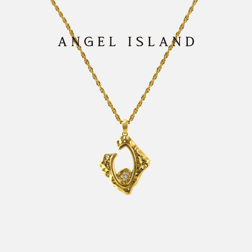 ANGEL ISLAND 「缪斯」巴洛克复古油画框项链 商品图5