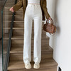 2025夏款直筒高腰牛仔裤窄版显瘦阔腿垂感拖地裤SG-N5X2474 商品缩略图1