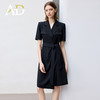 AD高端职业连衣裙女2025新款夏季短袖西装裙收腰显瘦翻领职场女装 商品缩略图1