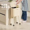 摩登主妇垃圾桶家用2025新款厨房客厅带脚夹缝可移动大号带盖纸篓 商品缩略图1
