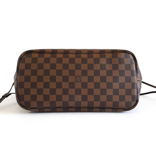 【95新】LV路易威登N40599中号棕棋盘格NF红内里新款neverfull购物袋单肩包女士现售价：9200！120525NJS02 商品图5