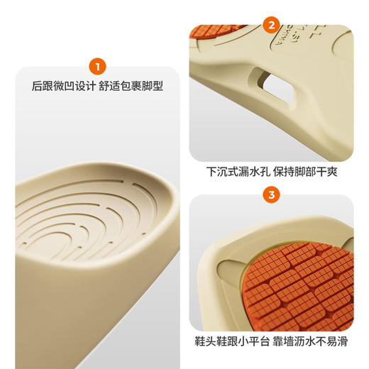 MM 山姆 科柔 女士防滑家居鞋 浅鹅黄 岩迹 商品图3