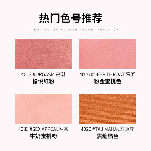 【保税仓】NARS腮红#4016深喉暗涌、#4013高潮红愉悦红粉4.8g 商品图2