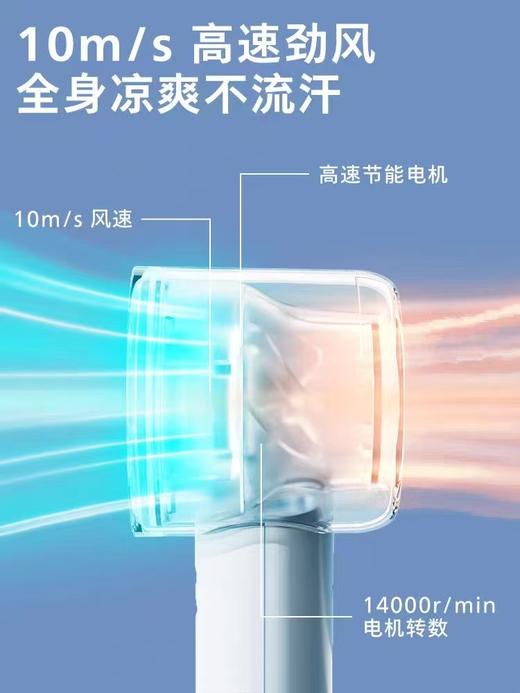 【7F】飞利浦 手持风扇16H长续航100档超高速大风力USB充电迷你便携小风扇ACR3242 商品图3