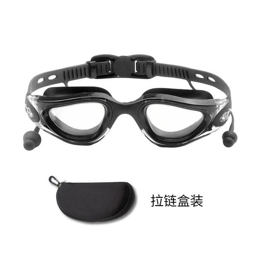 【加宽视野，使水下视野更宽】儿童泳镜防水防雾 高清男童游泳镜 泳帽大框女童专业游泳眼镜不勒眼-QQ 商品图5