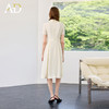 AD高端法式气质连衣裙女2025新款夏季蝴蝶结飘带收腰显瘦中长裙子 商品缩略图4