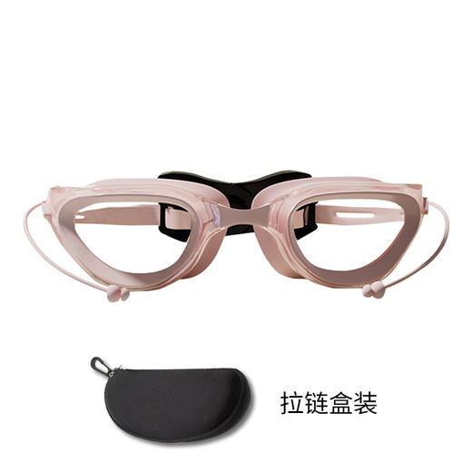 【加宽视野，使水下视野更宽】儿童泳镜防水防雾 高清男童游泳镜 泳帽大框女童专业游泳眼镜不勒眼-QQ 商品图7