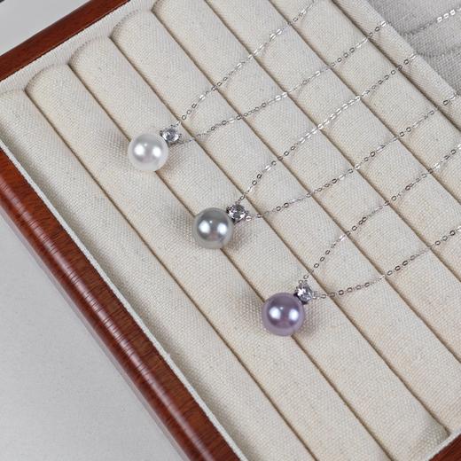 世纪经典 ｜MointPhoice 戴妃珍珠项链 s925银 12mm 铂金灰 薰衣紫 商品图10