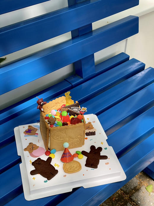 六一饼干礼物盒子蛋糕（8.5cm边长） 商品图0