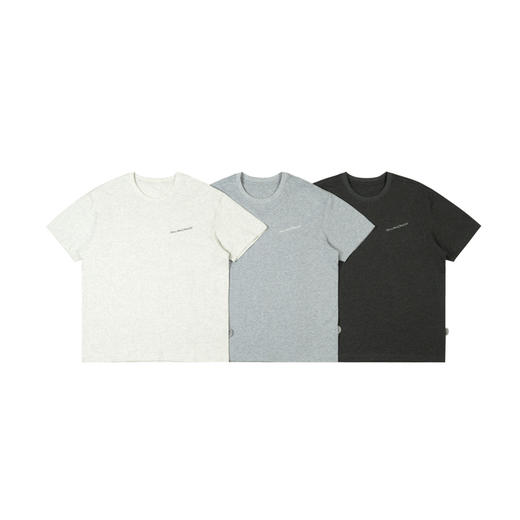 S.LAB | NASA灰色系列噪点灰基础短袖三件套 商品图0